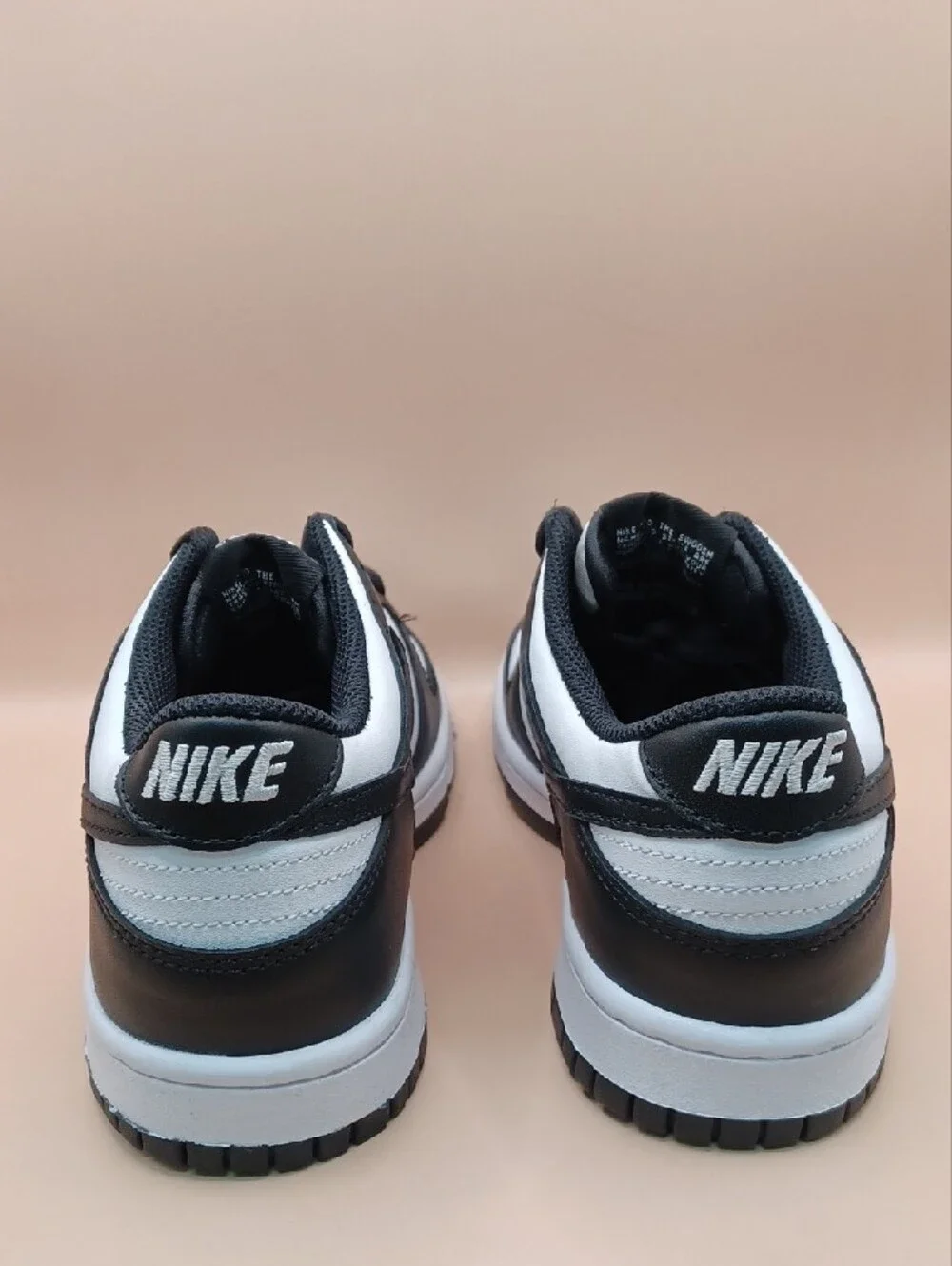 NWOB Nike Dunk Low Sneaker-Black/White Size Women 8/Youth 6.5Y US CW1590-100